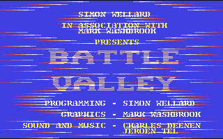 Battle Valley Title Screen